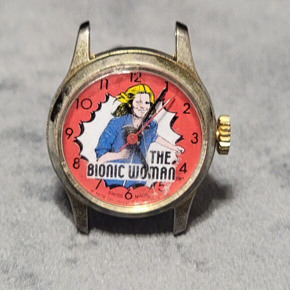 Vintage 1976 Bionic Woman Swiss Made Watch Without Band - Picture 1 of 4